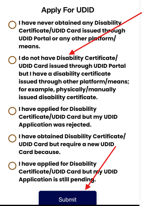 Eligibility Criteria for UDID Card